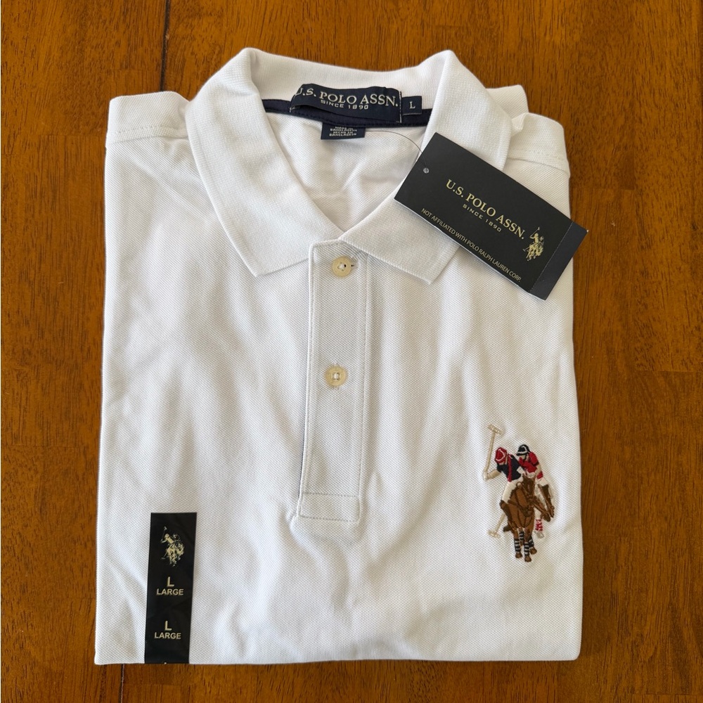 NWT U.S. Polo Assn. Men’s White Polo
